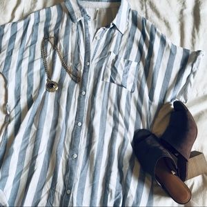 Mittoshop Blue and White Stripe Tunic